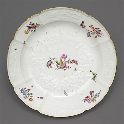 Lot 454 - Meissen Porcelain Dish Late 18th century...