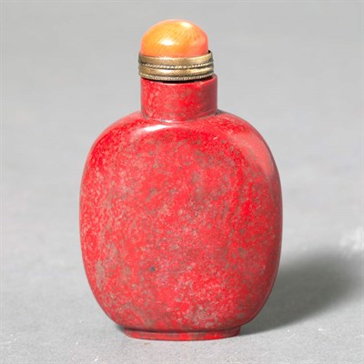Lot 369 - Chinese Bloodstone Snuff Bottle Height 3 1/4...