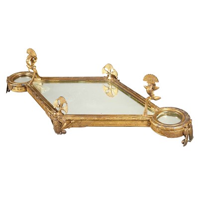 Lot 1552 - French Egyptian Revival Gilt-Bronze Mirrored...