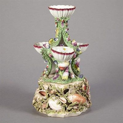 Lot 1412 - English Porcelain Sweetmeat Dish Probably...