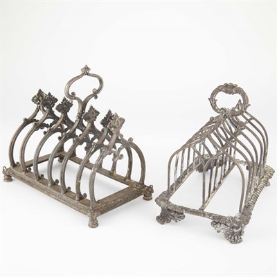 Lot 1344 - George IV Silver Toast Rack London, second...