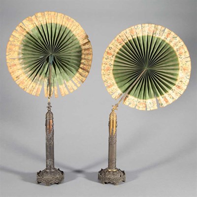 Lot 1521 - Pair of Gothic Revival Gilt and...