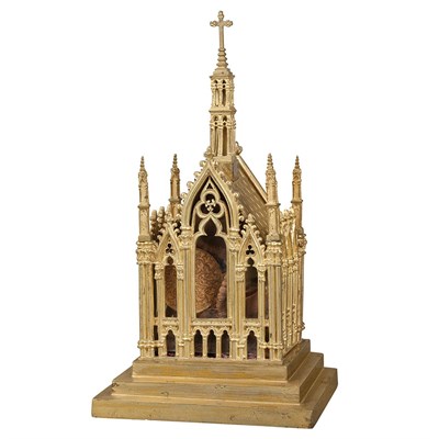 Lot 1510 - Gothic Revival Gilt-Metal Reliquary Case 19th...