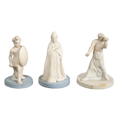 Lot 1256 - Group of Three Wedgwood Jasperware Chess...