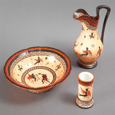 Lot 1453 - Group of Three Copeland/Spode Egyptian Revival...