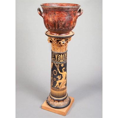 Lot 1357 - Austrian Etruscan Style Incised and Painted...