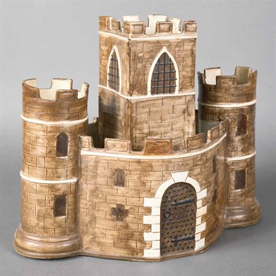 Lot 1324 - English Pottery Castle Possibly Staffordshire...