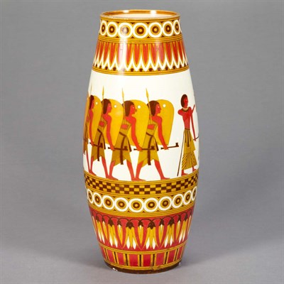 Lot 1482 - Hungarian Egyptian Revival Porcelain Vase...
