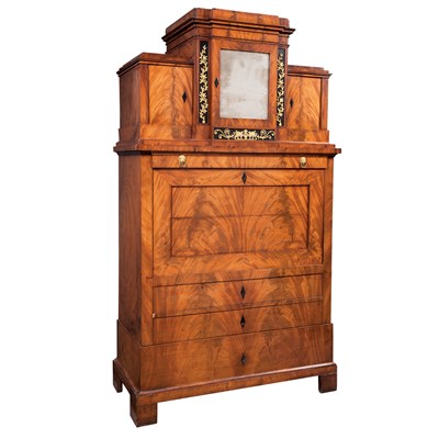 Lot 261 - Biedermeier Part Ebonized, Brass Inlaid,...