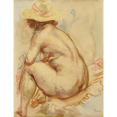 Lot 37 - George Grosz German, 1893-1959 Nude, 1939...