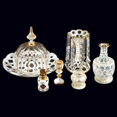 Lot 1442 - Group of Twelve White and Floral Enameled...