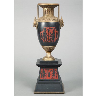 Lot 1212 - French Egyptian Revival Gilt-Bronze Mounted...