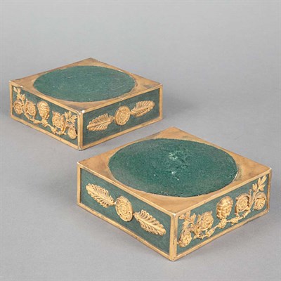 Lot 1338 - Pair of French Empire Style Gilt and...