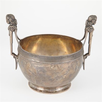 Lot 1556 - Gorham Sterling Silver Bowl With term handles....