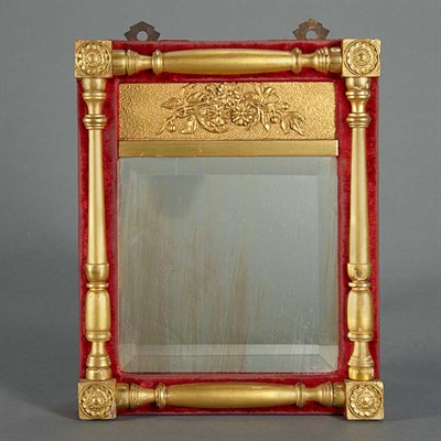 Lot 1252 - Classical Style Gilt-Wood and Red Velvet Back...