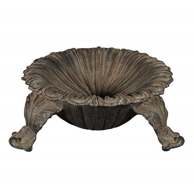 Lot 1492 - Cast Iron Plant Stand Of foliate form....