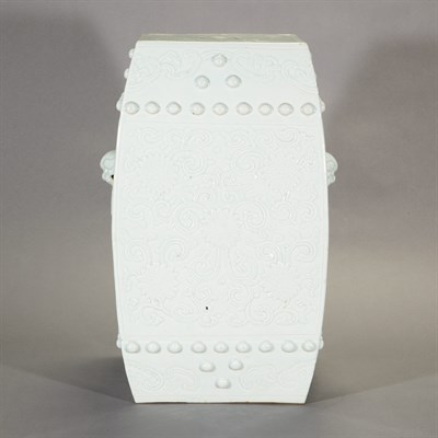 Lot 369 - Chinese Celadon Glazed Porcelain Garden Stool...