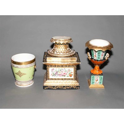 Lot 1303 - Group of Paris Porcelain Articles 19th Century...