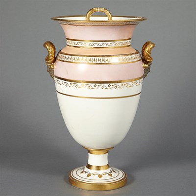 Lot 1330 - Neoclassical Style Paris Porcelain Covered Urn...