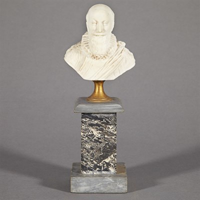 Lot 1349 - French Bisque Porcelain Bust of a Man 19th...