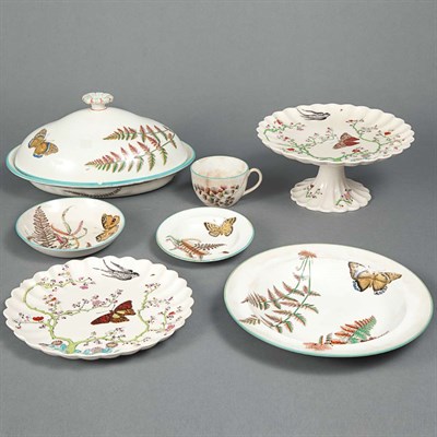 Lot 1609 - Wedgwood Aesthetic Movement Porcelain Partial...