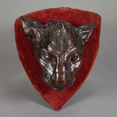 Lot 1594 - American Bronze Head of a Lioness 20th Century...