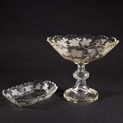 Lot 1427 - Set of Four American Colorless Glass Serving...