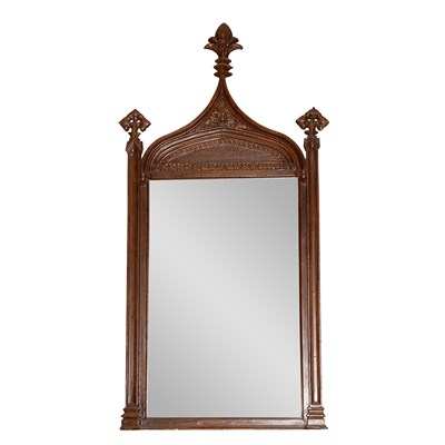 Lot 1588 - American Gothic Revival Painted Wood Mirror...
