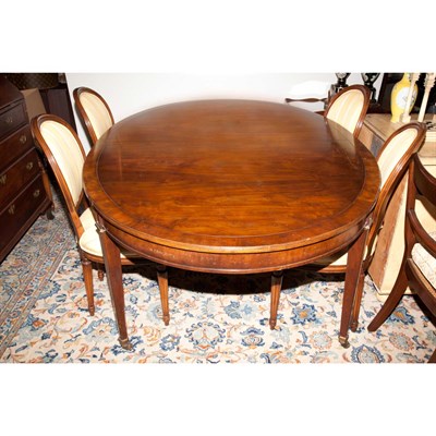 Lot 466 - Louis XVI Style Mahogany Dining Table Height...