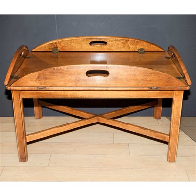 Lot 502 - Georgian Style Mahogany Butler's Tray Table...