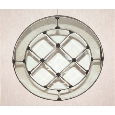 Lot 134 - Patinated-Metal Mirror Framed Mirror Diameter...