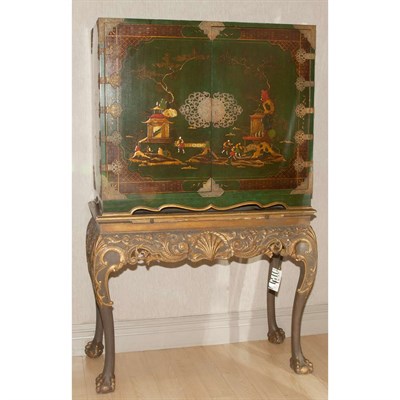 Lot 223 - Associated George II Style Cabinet on Stand...