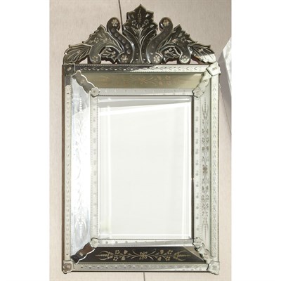 Lot 142 - Venetian Style Mirror Framed Mirror Height 47...