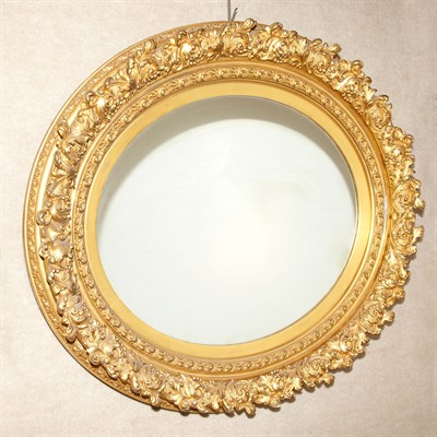 Lot 314 - Neoclassical Style Molded Gilt-Gesso Mirror...