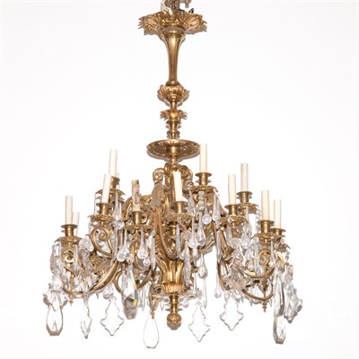 Lot 296 - Transitional Louis XV/XVI Gilt-Metal and Glass...