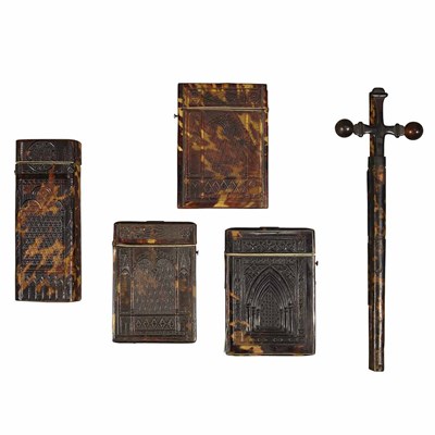 Lot 1543 - Group of Victorian Tortoise Shell Articles...