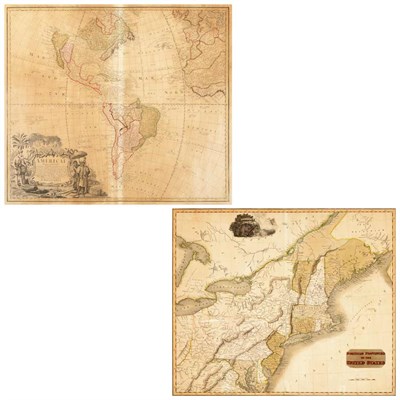 Lot 376 - Group of Two American Maps Comprising Northern...
