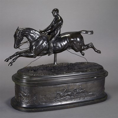 Lot 101 - Bronze Equestrian Group After a model by P....