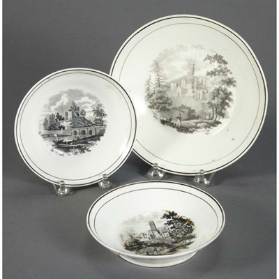 Lot 1533 - Group of Staffordshire Transfer Decorated...