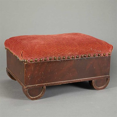 Lot 1284 - American Mahogany Footstool 19th Century...