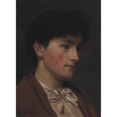 Lot 6 - Edwin Harris British, 1855-1906 Portrait of a...
