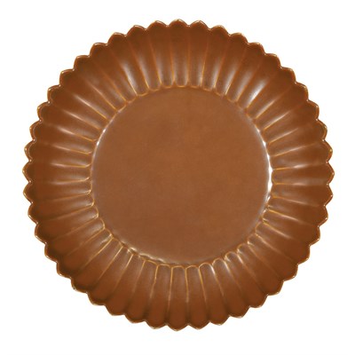 Lot 371 - Chinese Brown Glazed Chrysanthemum Dish...