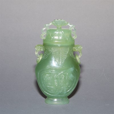 Lot 115 - Chinese Hardstone Covered Vase 20th Century Of...