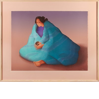 Lot 97 - R.C. Gorman AURORA Color lithograph, 1989,...