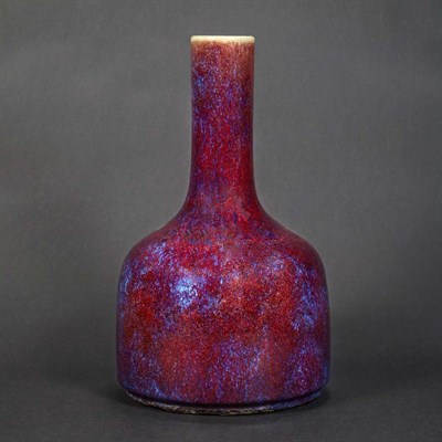 Lot 376 - Chinese Flambe Glazed Porcelain Vase 18th/19th...