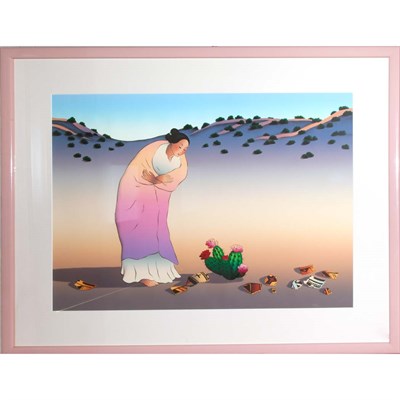 Lot 96 - R.C. Gorman FLOWERS OF LOS LUNAS Color...