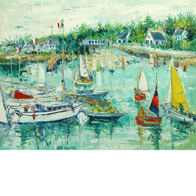 Lot 11 - Yolande Ardissone French, b. 1927 Bateau a La...