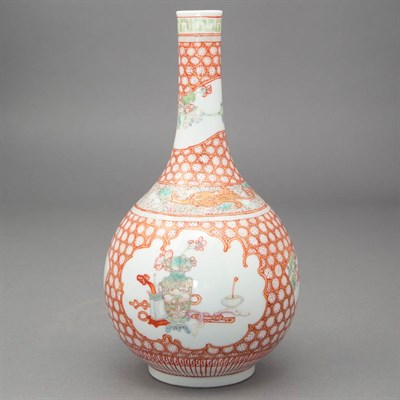 Lot 324 - Chinese Enameled Porcelain Vase 19th Century...