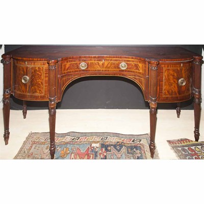 Lot 203 - William IV Mahogany Sideboard Height 37 inches,...