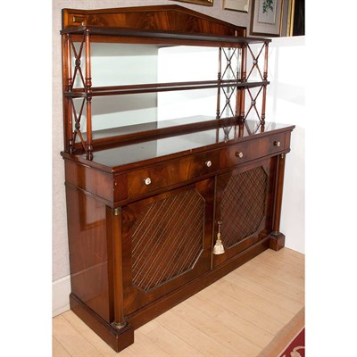 Lot 108 - French Mahogany Buffet Height 68 inches, width...